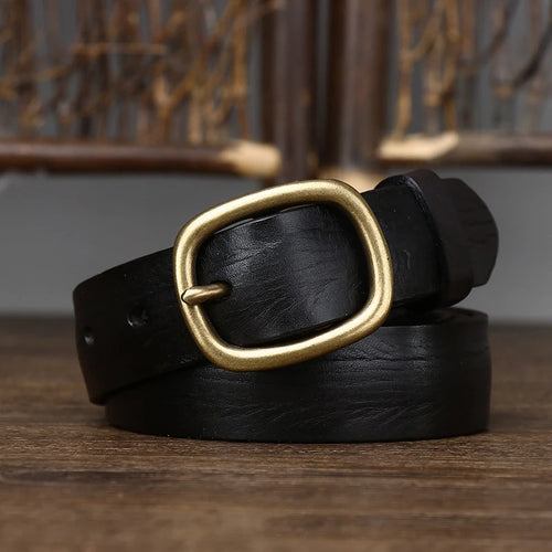 CowLost | 2-8cm-retro-female-real-thick-genuine-leather-belt |2
