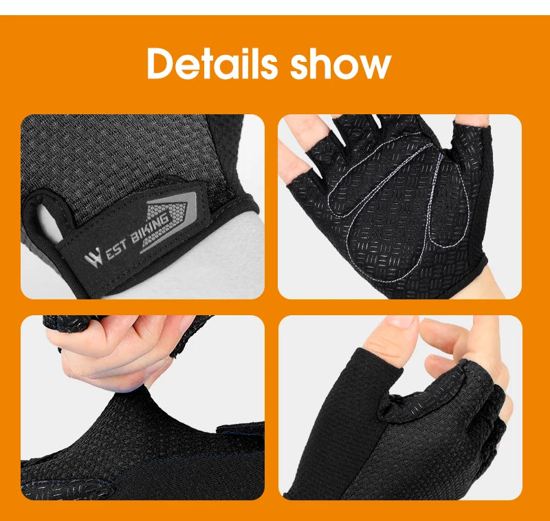 CowLost | west-biking-bicycle-gloves-breathable-half-full-finger-anti-slip-cycling-mittens-men-women-sports-shock-pad-mtb-road-bike-gloves |29