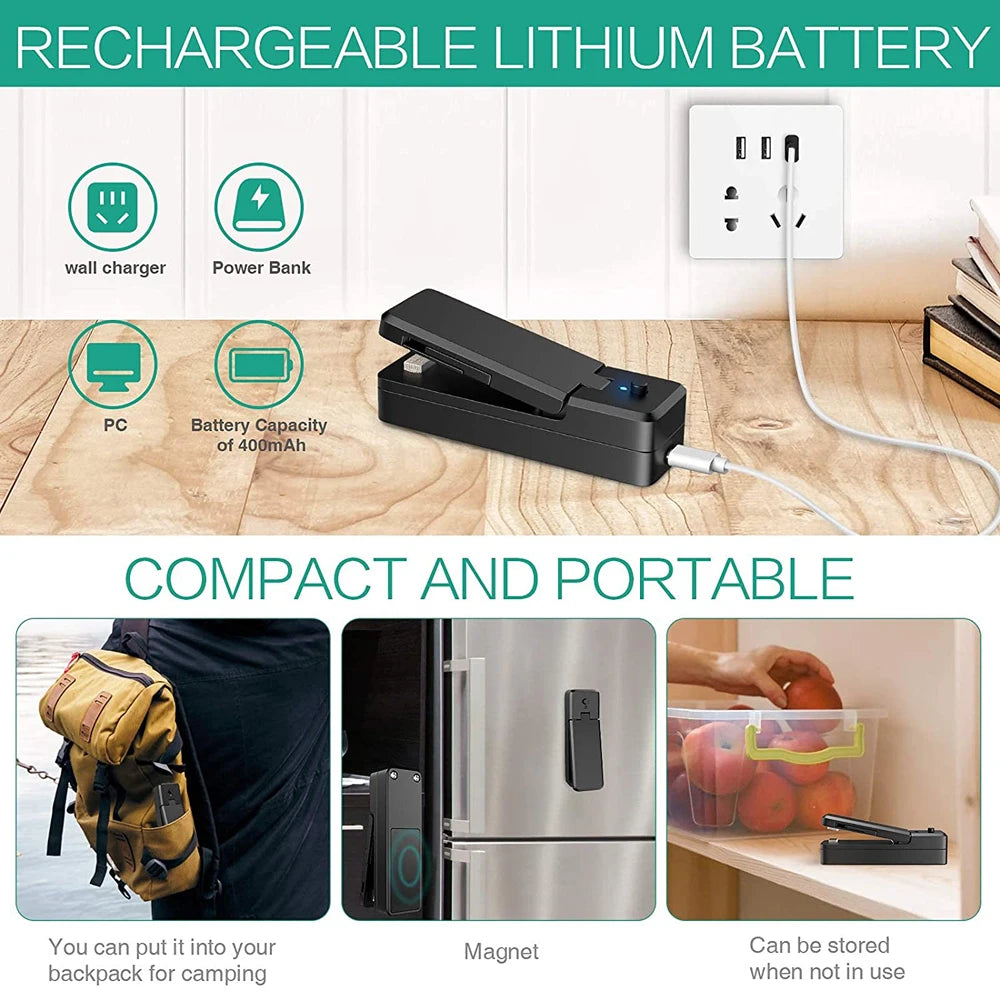 CowLost | mini-bag-sealer-2-in-1-portable-heat-sealers-rechargeable-handheld-vacuum |9