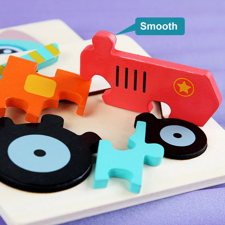 CowLost | fencing-barriers-kids-3d-wooden-cartoon-puzzle-toy-educational-gift |9