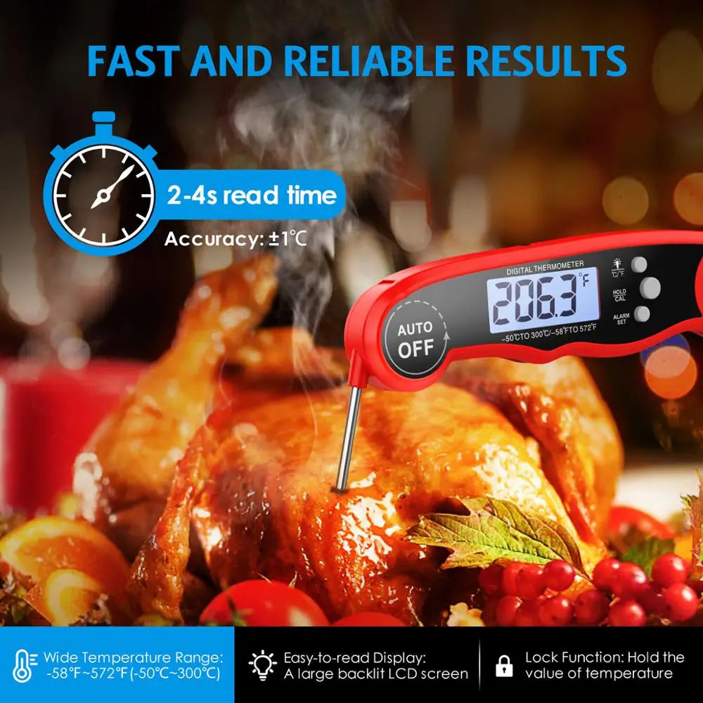 ORIA Digital Waterproof Kitchen BBQ Meat Thermometer Probe