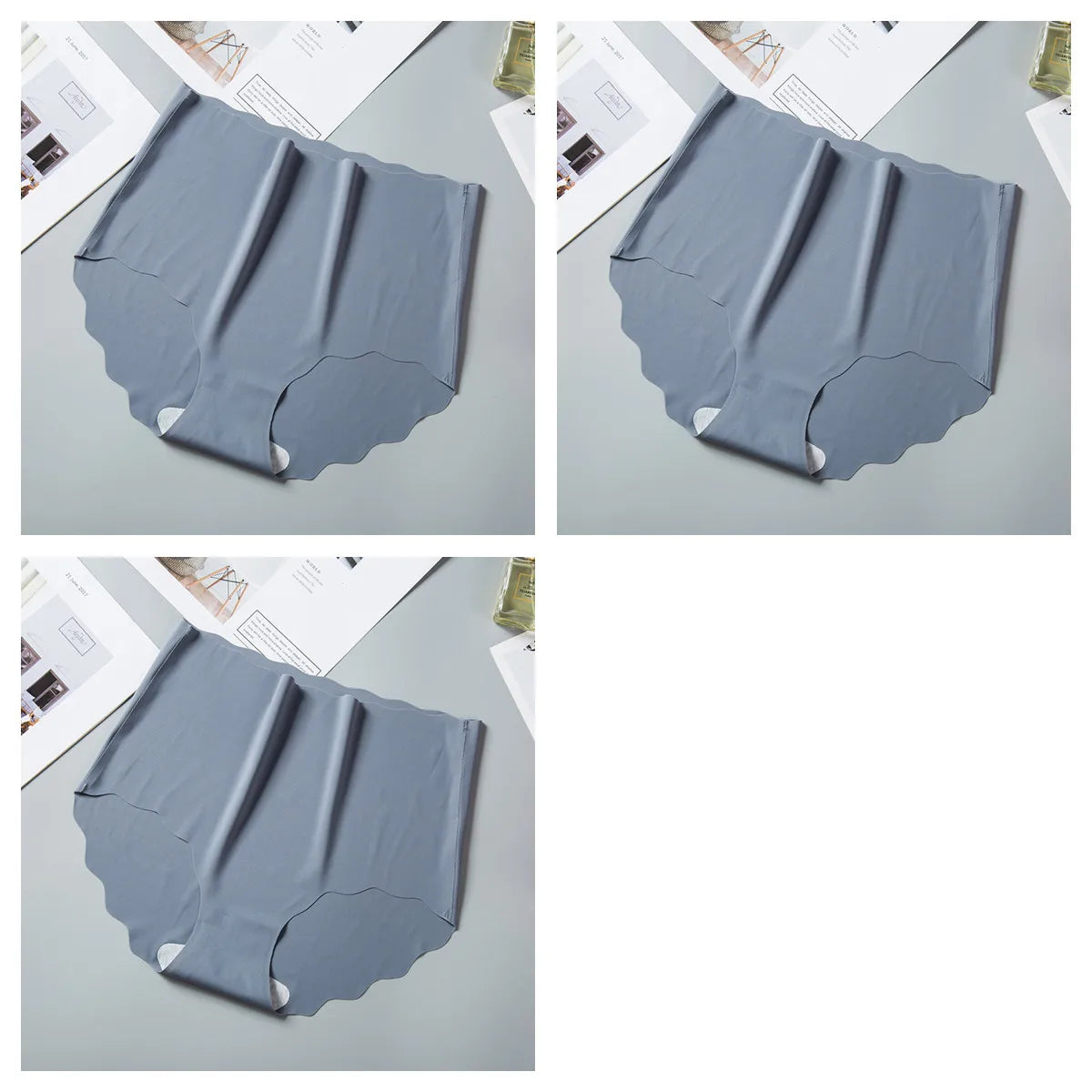CowLost | product_id-3pcs-women-s-high-waist-seamless-ice-silk-hip-lift-briefs-m-xxl |43