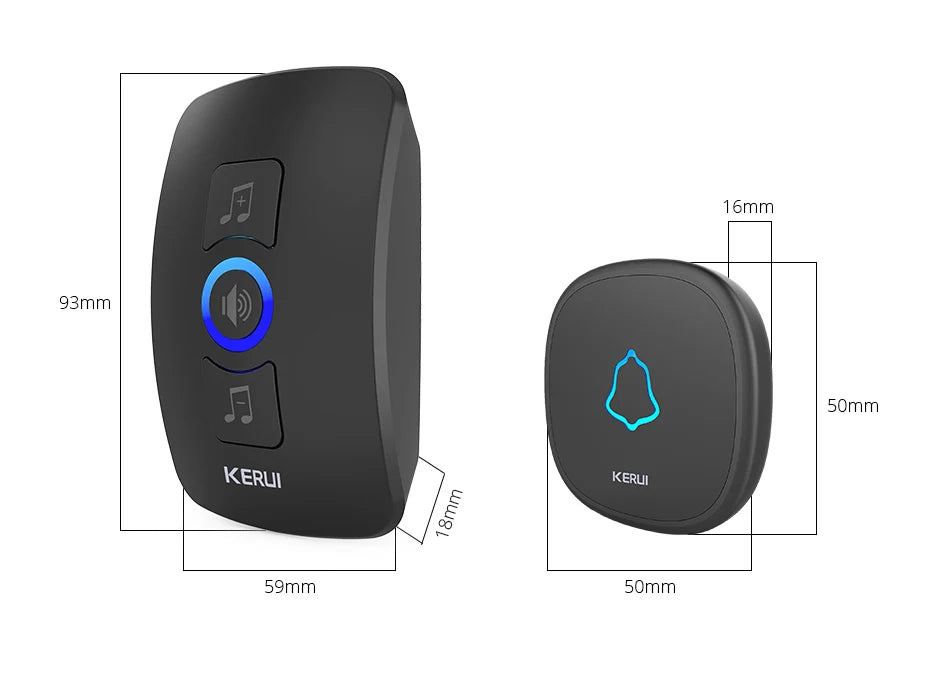 CowLost | wallets-money-clips-kerui-m525-ring-doorbell-with-touch-button-waterproof-door-bell-for-outdoor |16