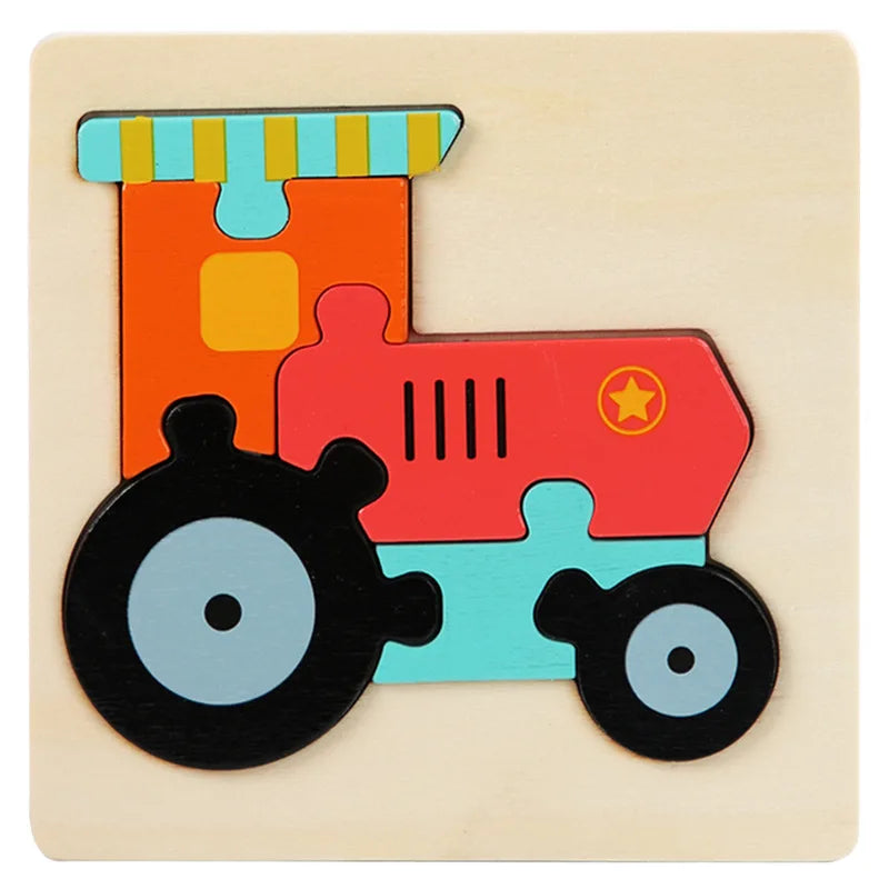 CowLost | fencing-barriers-kids-3d-wooden-cartoon-puzzle-toy-educational-gift |17