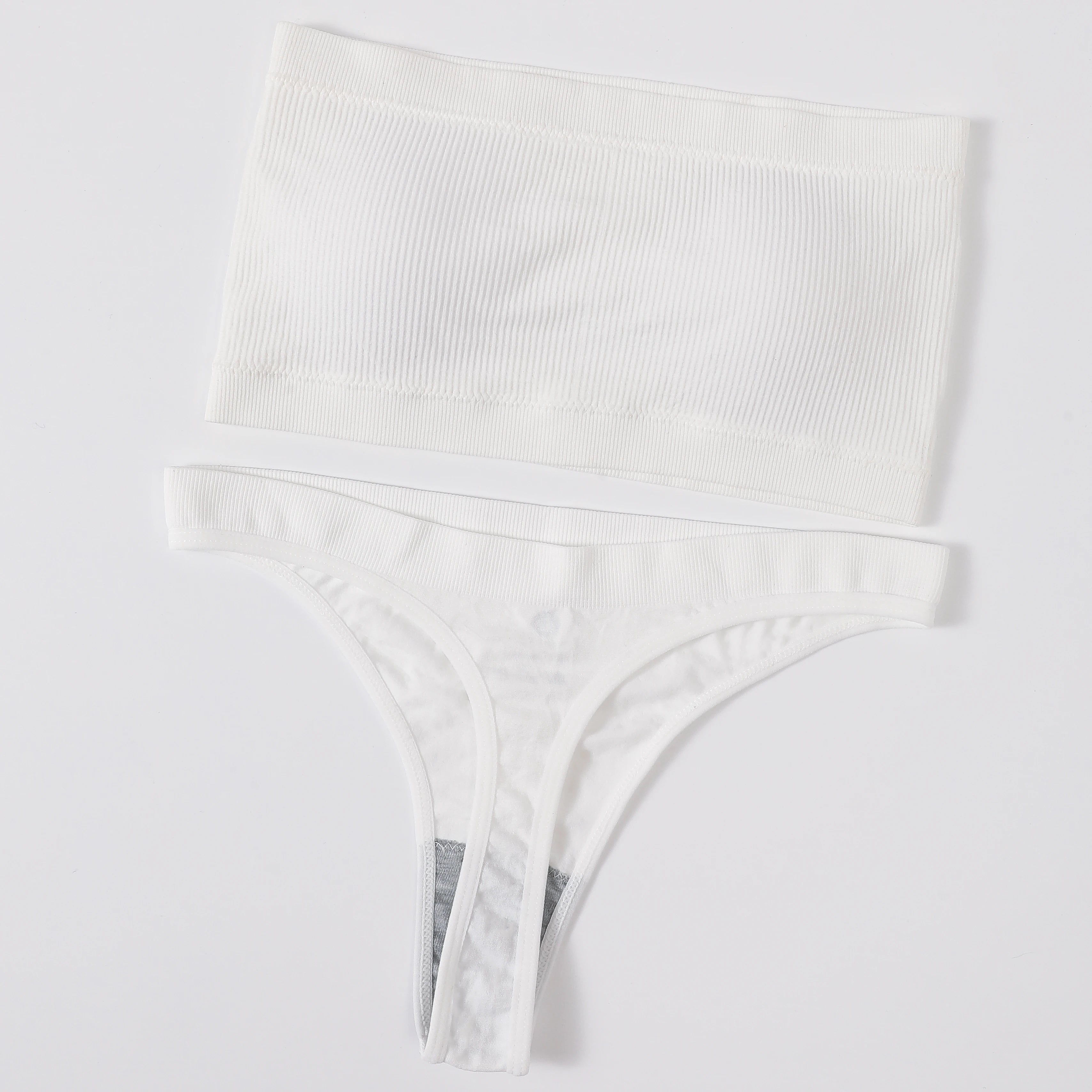 CowLost | product_id-women-seamless-strapless-wire-free-push-up-bra-brazilian-panty-set |20