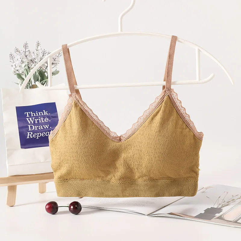 CowLost | product_id-seamless-cotton-tube-top-bra-with-lace-rim-and-removable-pads-for-women |15