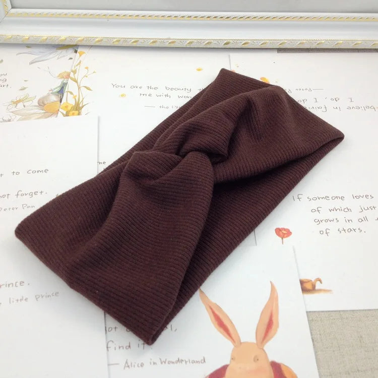 CowLost | women-knitting-cross-knot-woolen-warm-headbands |23