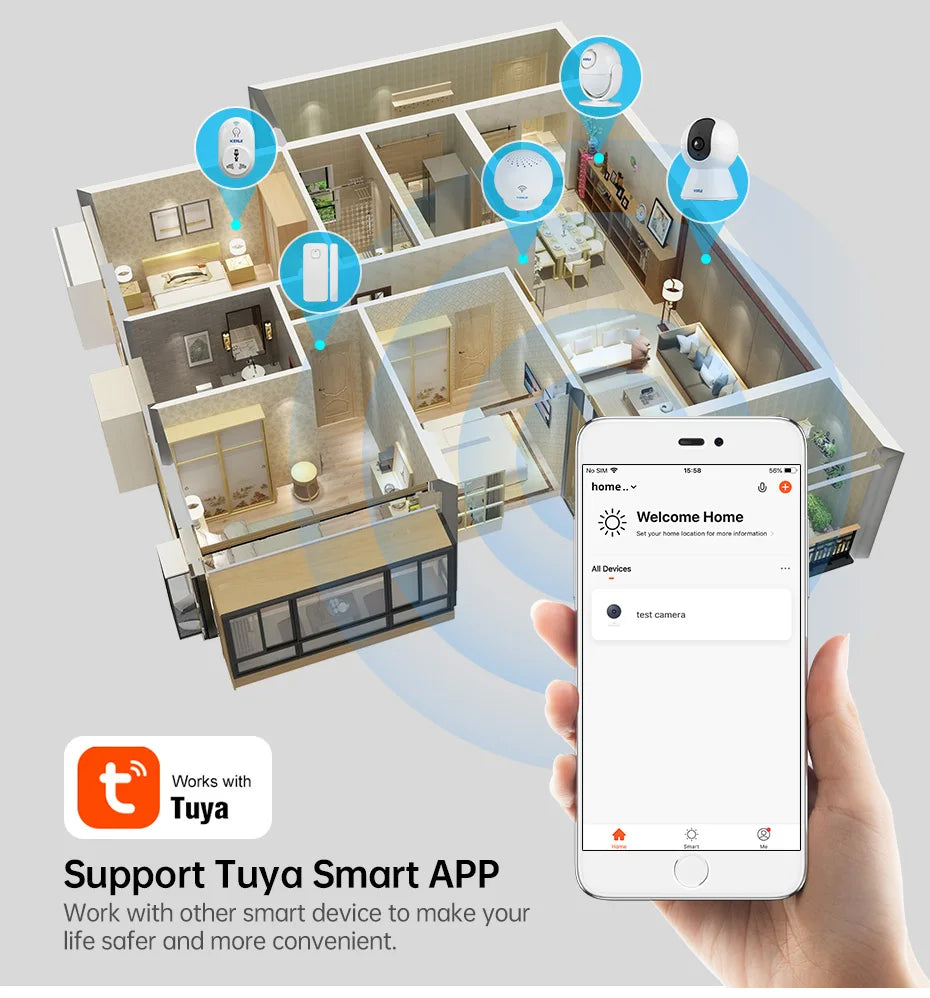 CowLost | 3d-printer-accessories-kerui-8mp-5mp-4k-hd-tuya-smart-mini-indoor-wifi-ip-camera-wireless |8