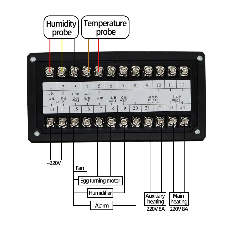 XM-18 Mini Digital Automatic Egg Incubator Control System Poultry Egg Hatcher Thermostat