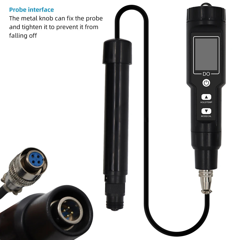 DO9100 Pen-Type Dissolved Oxygen Meter with Backlight, 0-40mg/L Oxygen Tester, ATC