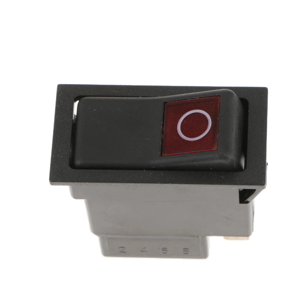 CowLost | red-light-12v-24v-car-auto-boat-round-rocker-on-off-spst-toggle-truck-switch |5