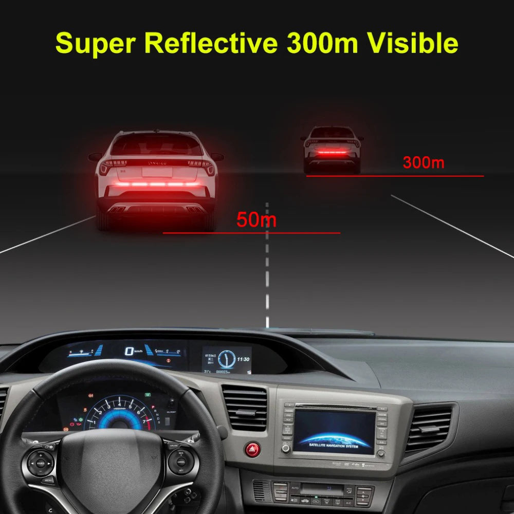 CowLost | 5pcs-set-car-reflectante-reflector-sticker-90-5-car-body-trunk-exterior-auto-accessories-reflex-exterior-warning-reflective-tape |8