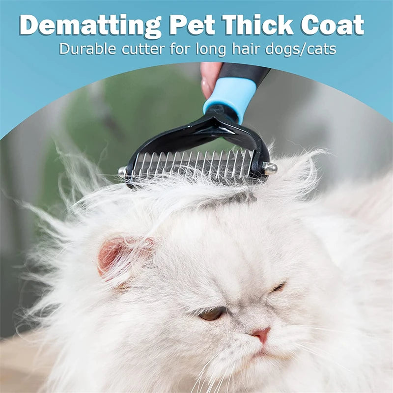 CowLost | tools-professional-2-sided-pet-deshedding-brush-and-dematting-comb |16