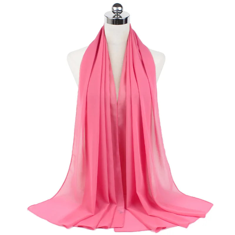 CowLost | muslim-chiffon-hijab-scarf-women-long-solid-color |43