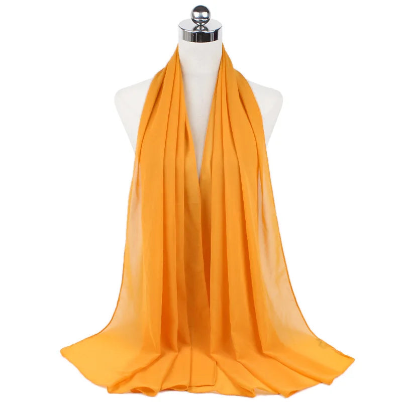 CowLost | muslim-chiffon-hijab-scarf-women-long-solid-color |39