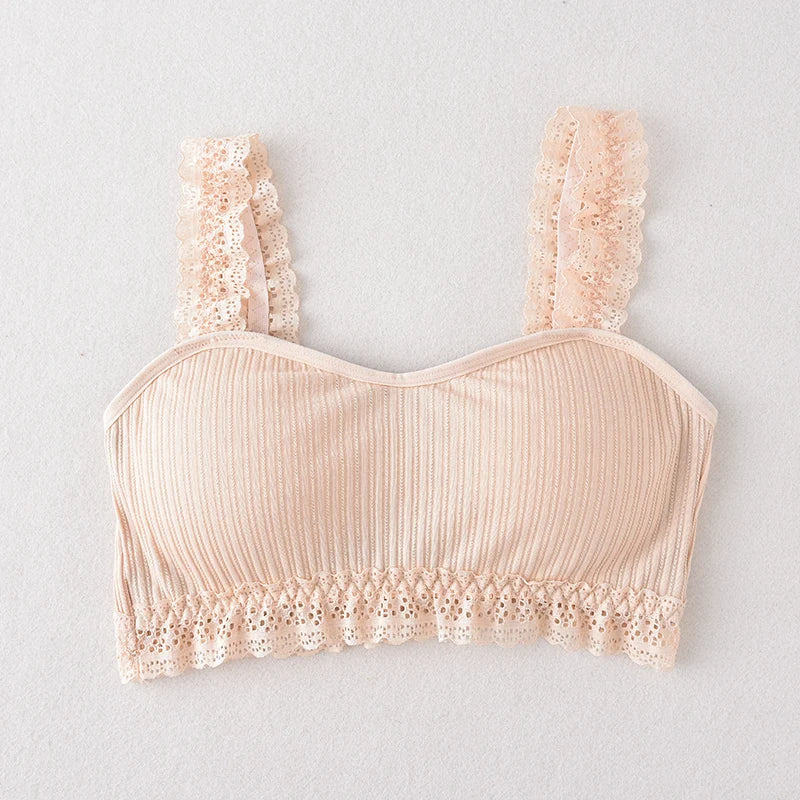 CowLost | product_id-women-s-lace-seamless-wire-free-bralette-crop-top-with-removable-pads |18