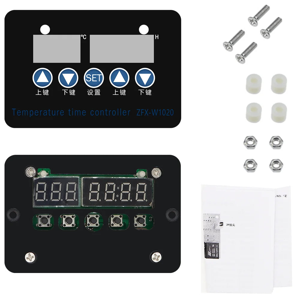 ZFX-W1020 220V Microcomputer Temperature Controller Adjustable Thermostat Timer