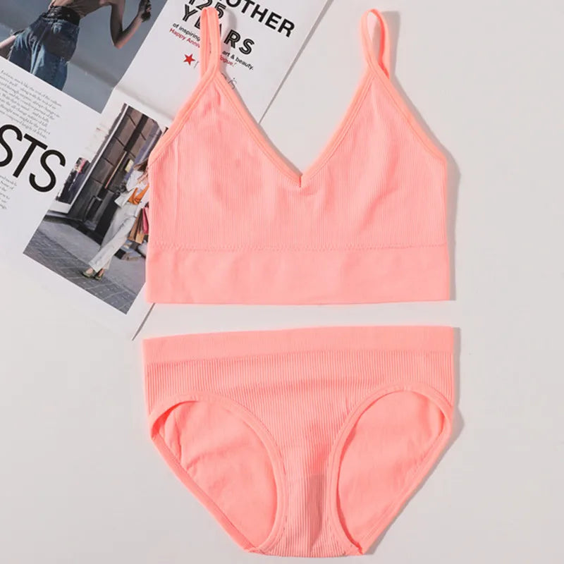 CowLost | product_id-women-seamless-u-back-bra-low-rise-brief-set-no-pads-fitness-crop-top-lingerie |27