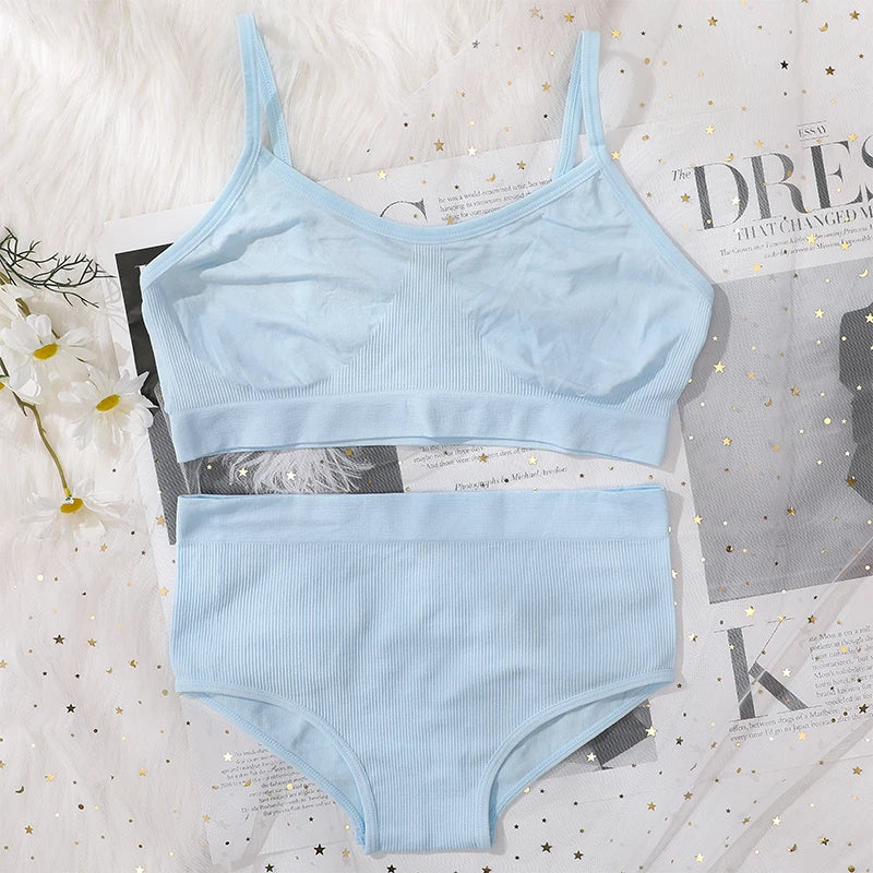 CowLost | product_id-women-seamless-wireless-bra-high-waist-panties-soft-lingerie-set |21