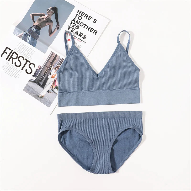 CowLost | product_id-women-seamless-u-back-bra-low-rise-brief-set-no-pads-fitness-crop-top-lingerie |12