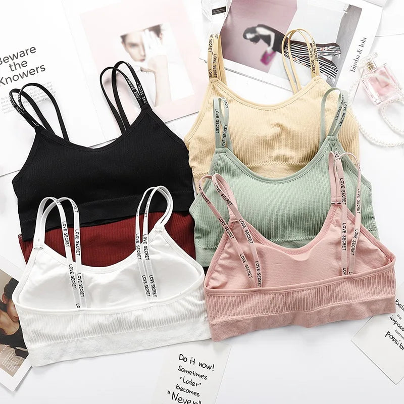 CowLost | product_id-seamless-push-up-padded-bandeau-bra-with-letter-shoulder-strap-for-women |2