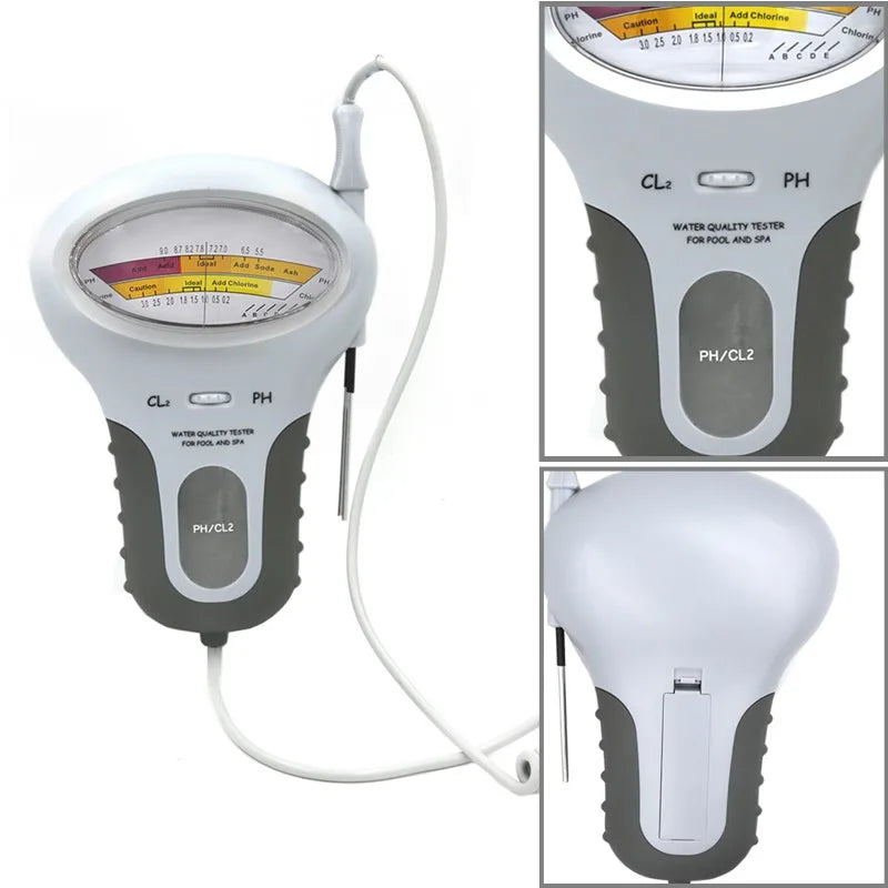2-in-1 PH & Chlorine Meter Tester PC-102 for Pool & Aquarium Water Quality