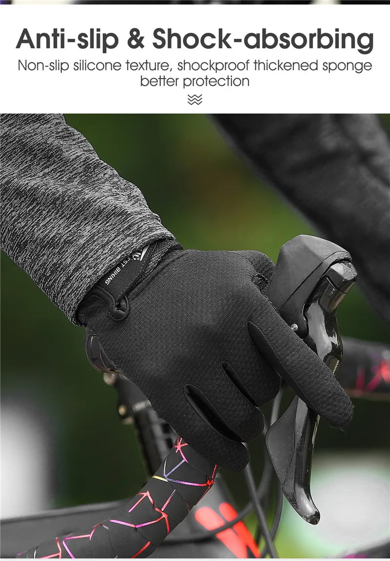 CowLost | west-biking-bicycle-gloves-breathable-half-full-finger-anti-slip-cycling-mittens-men-women-sports-shock-pad-mtb-road-bike-gloves |13