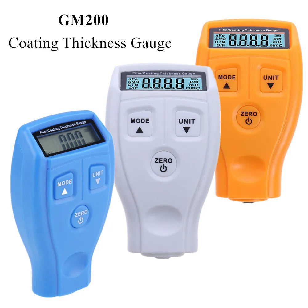 GM200 Portable Car Paint Thickness Gauge Auto Film Coating Test Meter Manual Measuring Tool