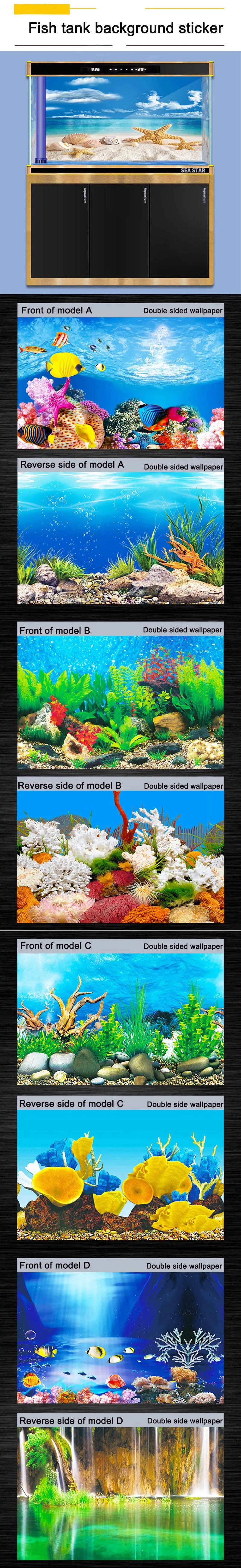 CowLost | seasonal-holiday-decorations-3d-aquarium-background-sticker-poster-for-fish-tank-decoration |7