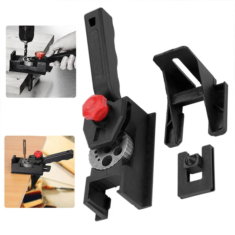 CowLost | product_id-woodworking-drill-locator-tool-carbon-steel-hole-jig-guide-with-fixing-clips |1