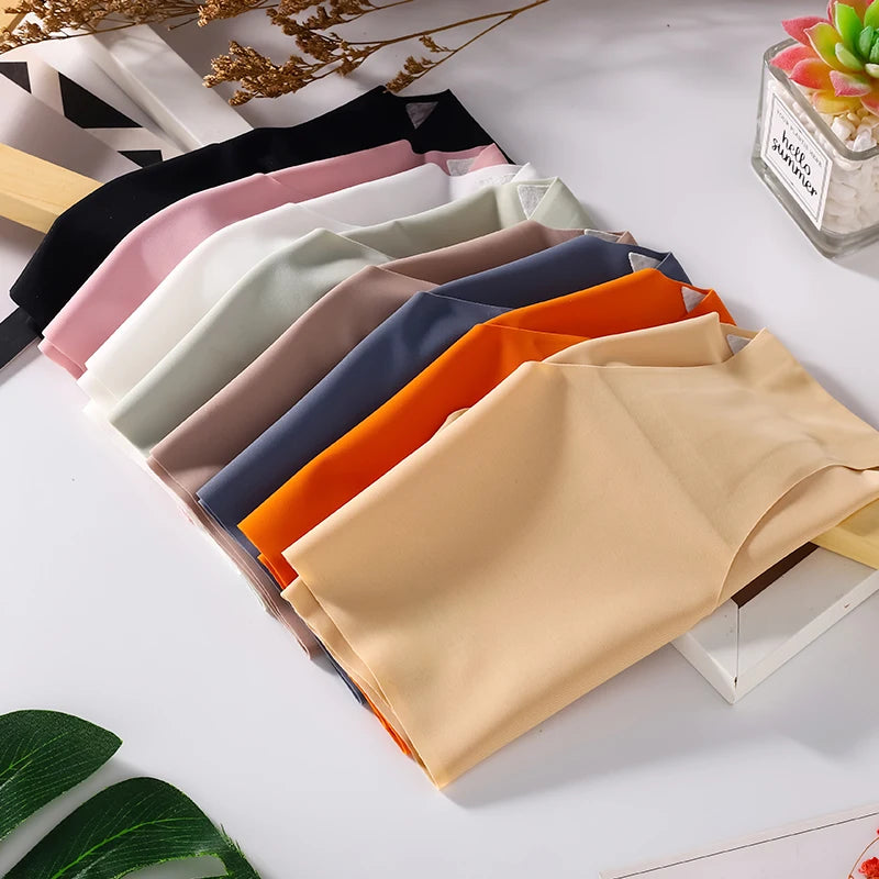 CowLost | activewear-pants-4pcs-seamless-silk-high-waist-briefs-for-women |11