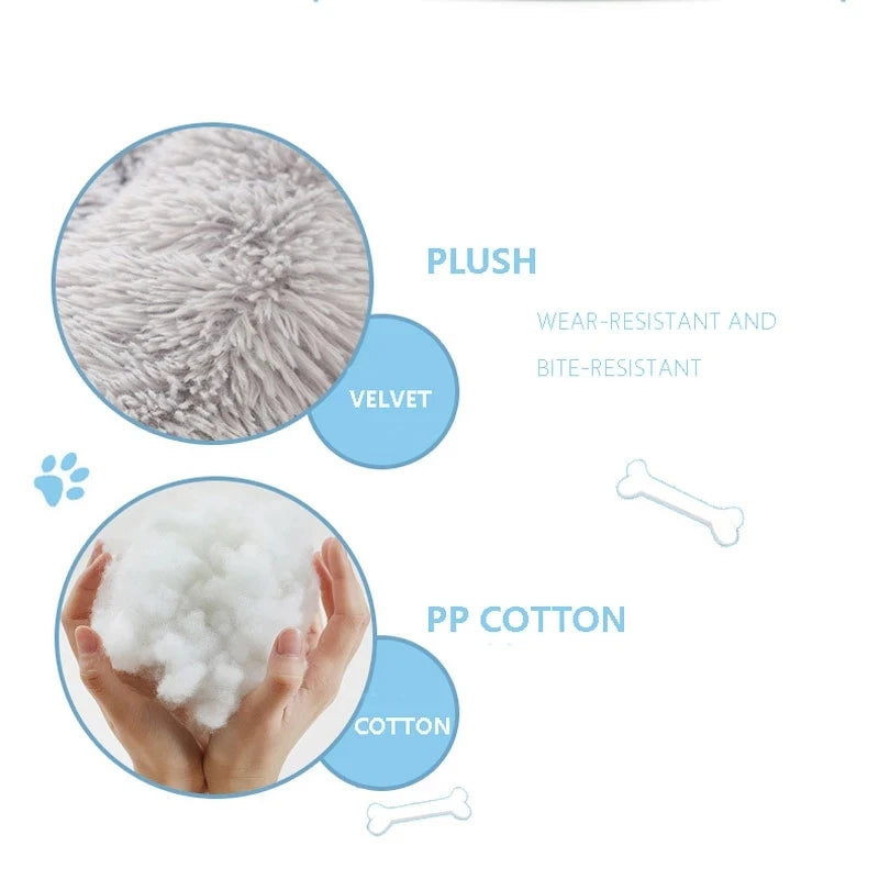 CowLost | product_id-super-soft-round-pet-bed-kennel-warm-plush-sleeping-bag-for-dogs-cats-46-50-60cm |5