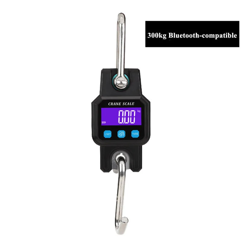 JUANJUAN Digital Crane Scale 300kg-500kg Heavy Duty Hanging Hook Portable Stainless Steel