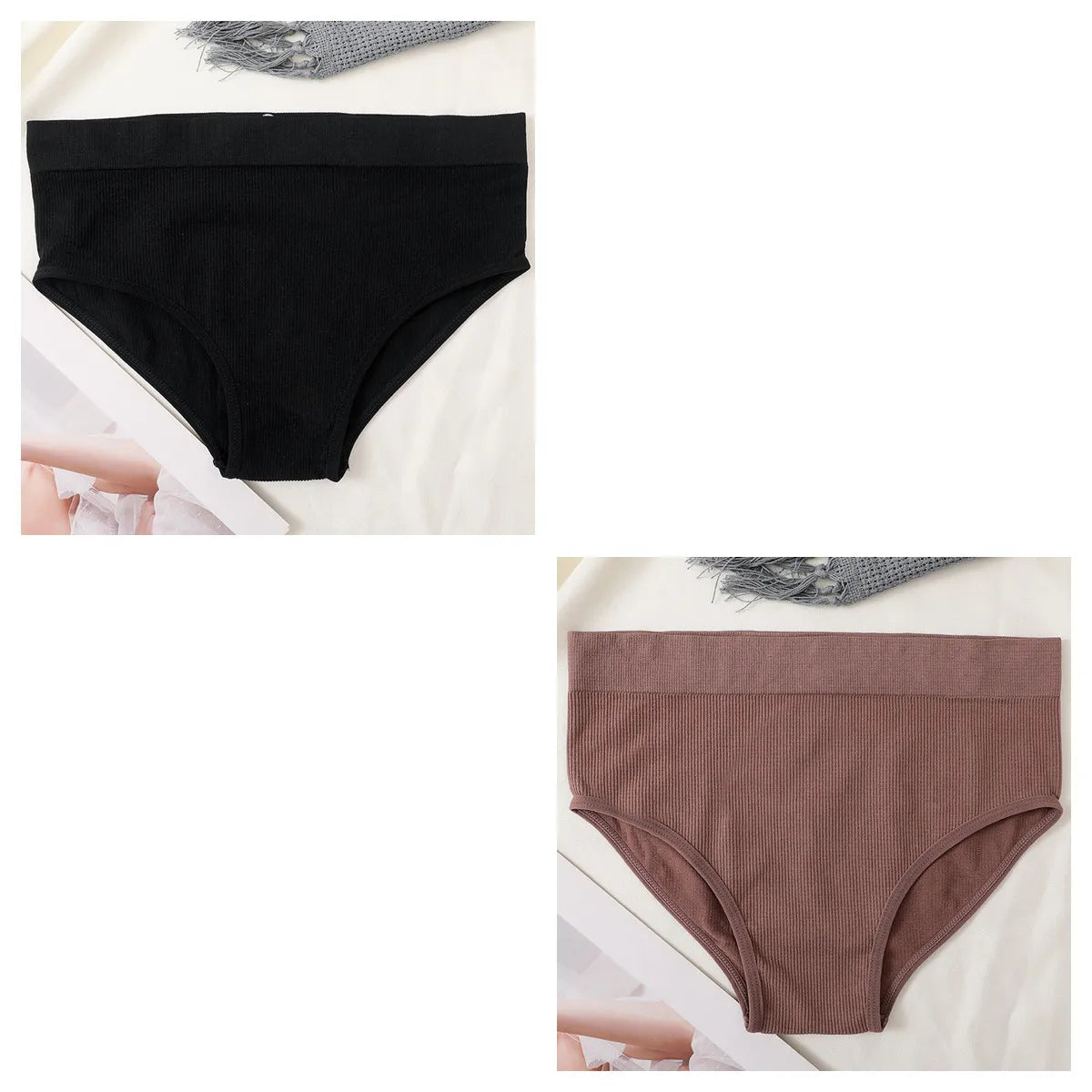 CowLost | product_id-2pcs-womens-high-waist-seamless-tummy-control-briefs-set |24