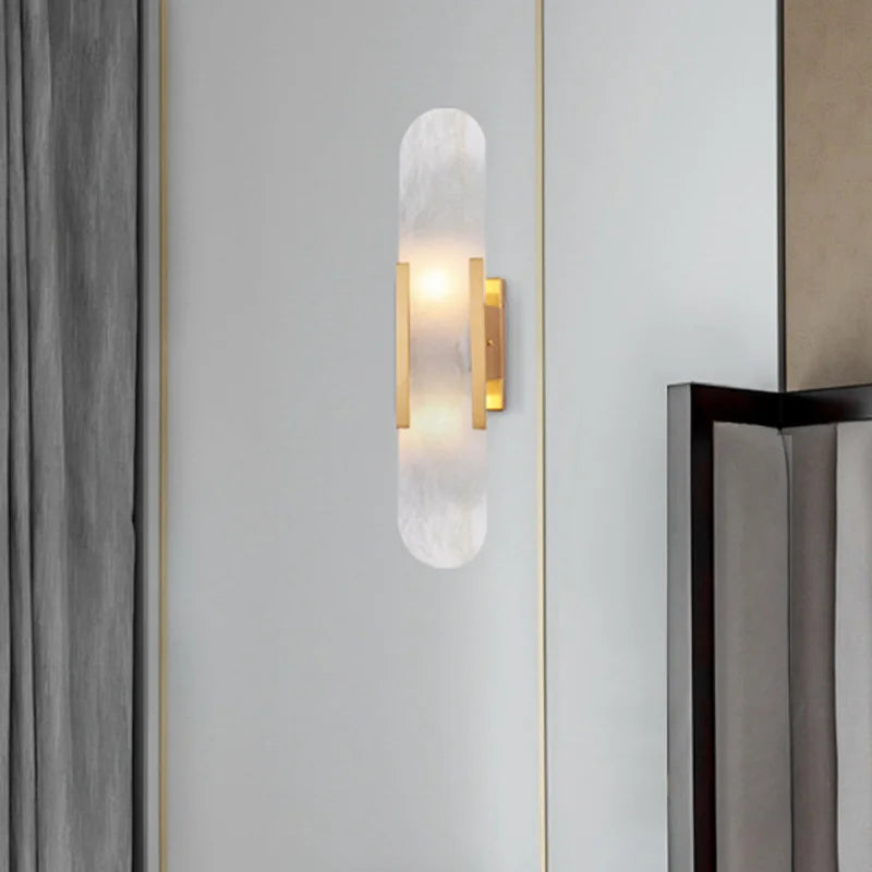 CowLost | product_id-golden-marble-wall-lamp-with-g4-socket-for-living-room-bedroom-staircase-sconce |3