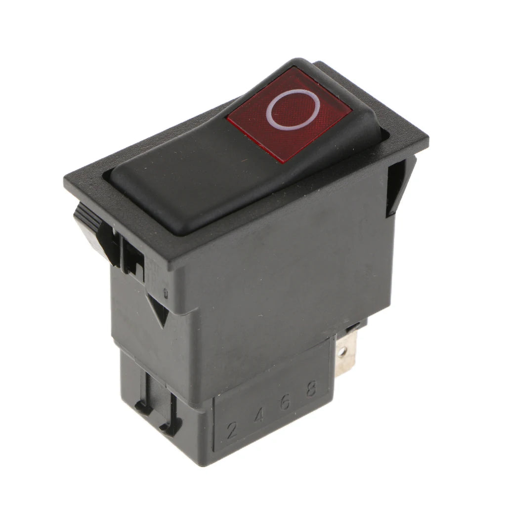 CowLost | red-light-12v-24v-car-auto-boat-round-rocker-on-off-spst-toggle-truck-switch |2