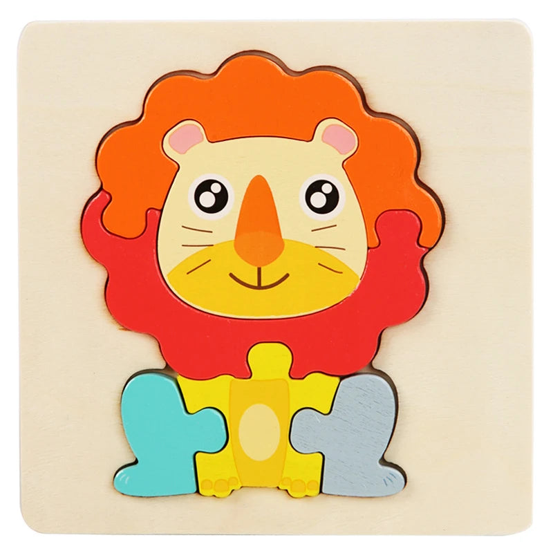 CowLost | fencing-barriers-kids-3d-wooden-cartoon-puzzle-toy-educational-gift |6