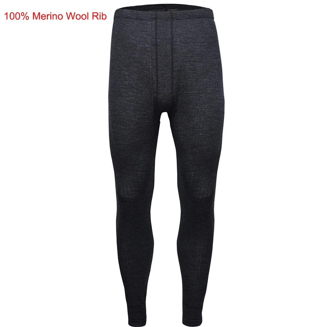 100% Merino Wool Base Layer Bottoms Pants