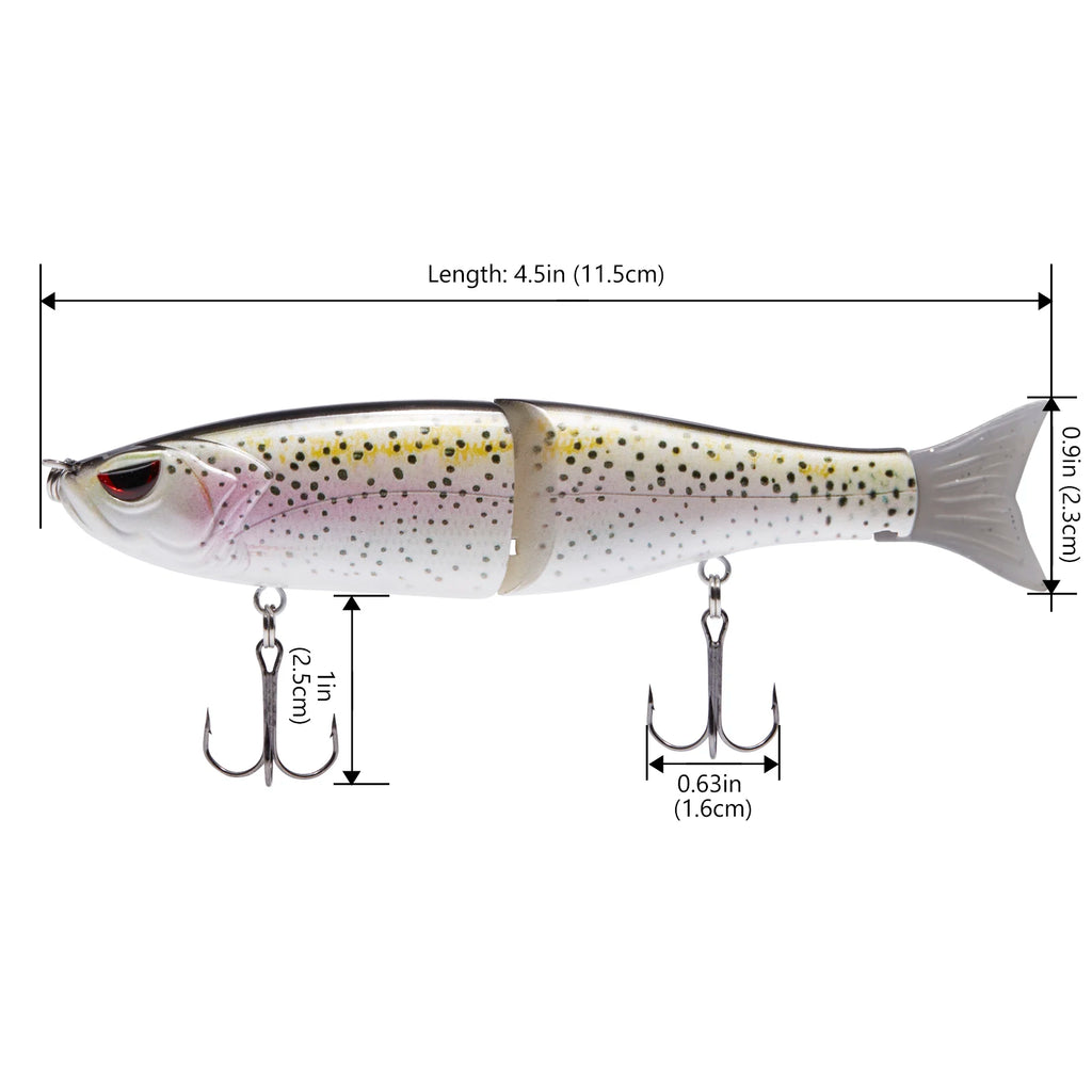 CowLost | sporting-goods-bassdash-swimbaits-pike-trout-glide-minnow-hard-fishing-lure |21