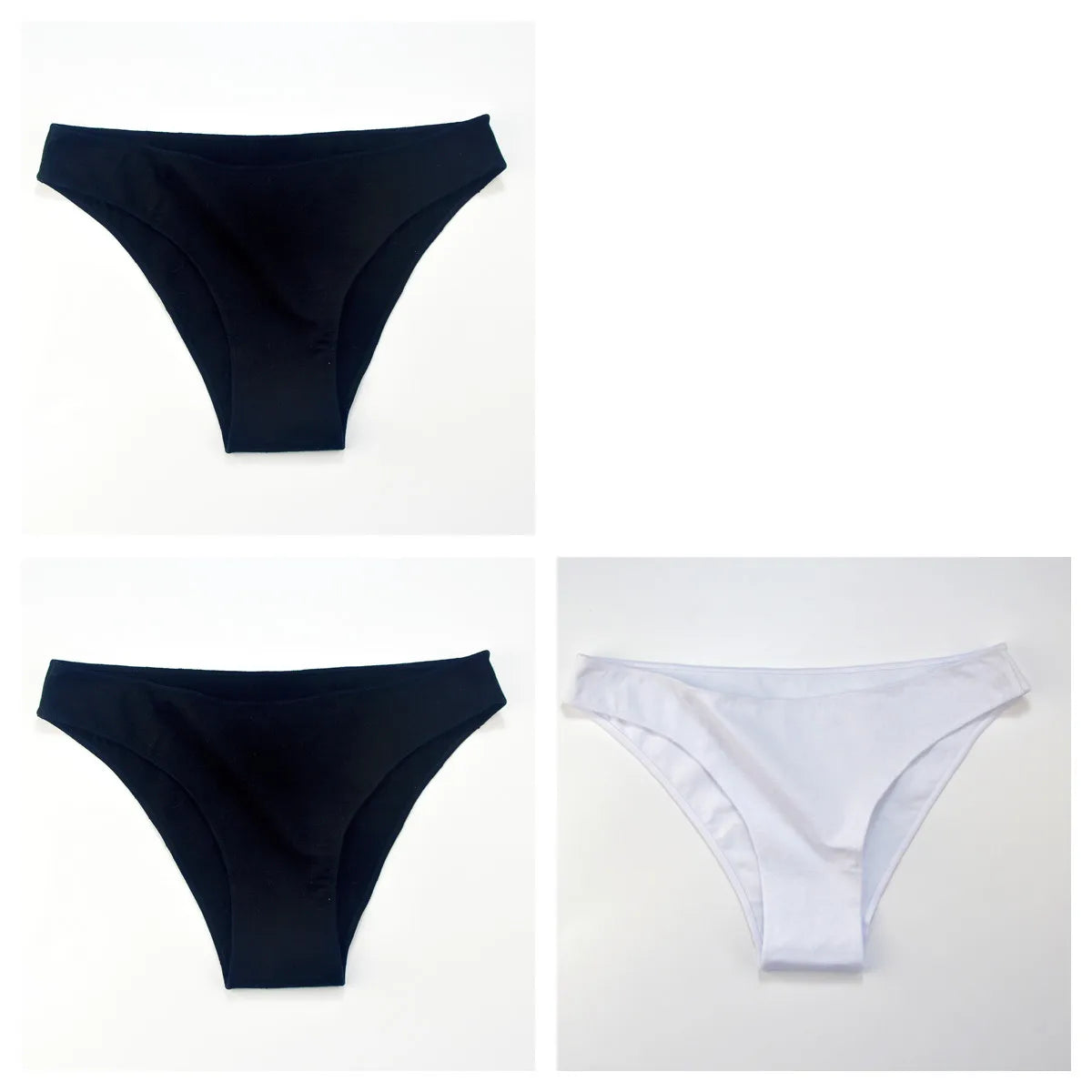 CowLost | product_id-3-pack-women-s-low-waist-cotton-briefs-breathable-solid-color-panties-m-xxl |32