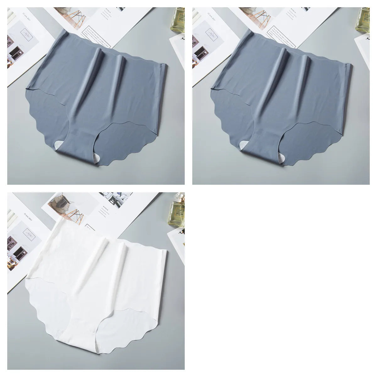 CowLost | product_id-3pcs-women-s-high-waist-seamless-ice-silk-hip-lift-briefs-m-xxl |18