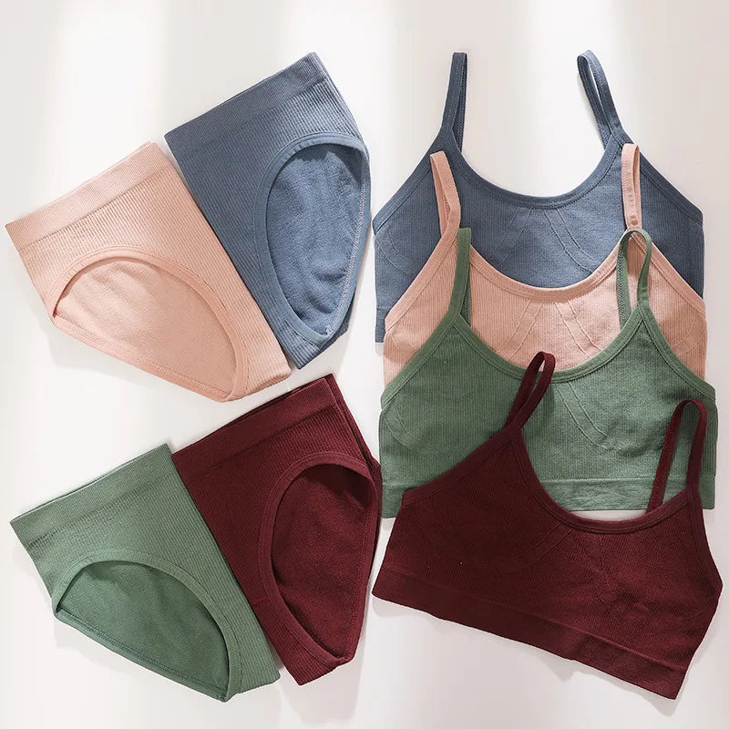 CowLost | product_id-seamless-women-s-push-up-bra-brief-set-with-u-back-crop-top-lingerie |8