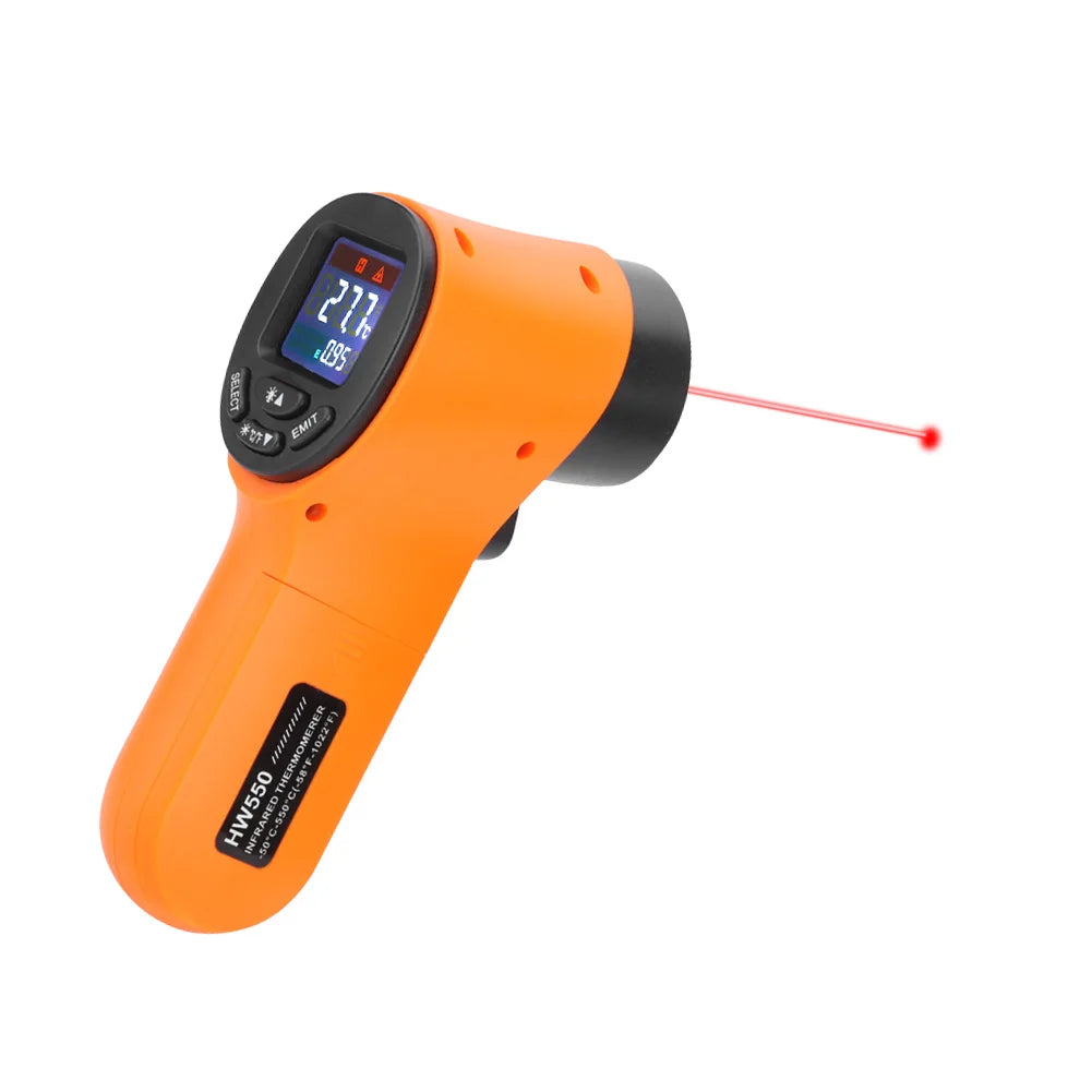 HW550 Non-Contact Infrared Thermometer -50~550°C (-58~1022°F) Industrial Laser Pyrometer Temperature Gun