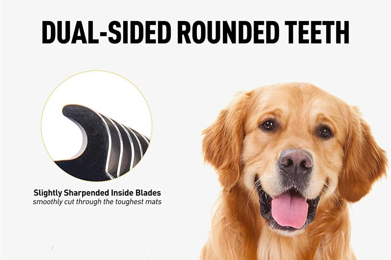 CowLost | pet-beds-pets-stainless-steel-two-sided-grooming-brush-for-shedding-and-dematting |7