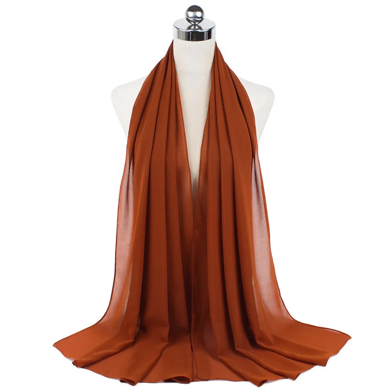 CowLost | muslim-chiffon-hijab-scarf-women-long-solid-color |73