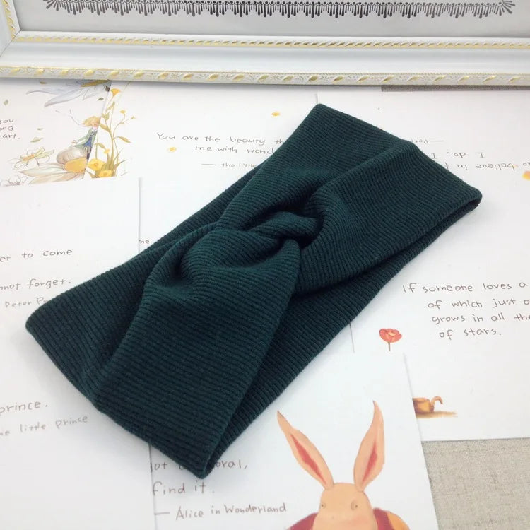 CowLost | women-knitting-cross-knot-woolen-warm-headbands |27
