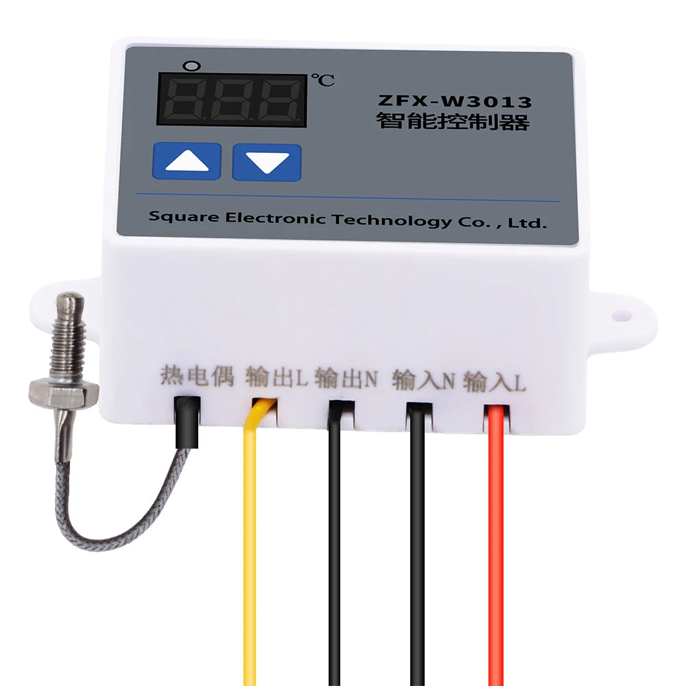 ZFX-W3013 Waterproof High Temperature Controller with K-Type Thermocouple Sensor AC 220V