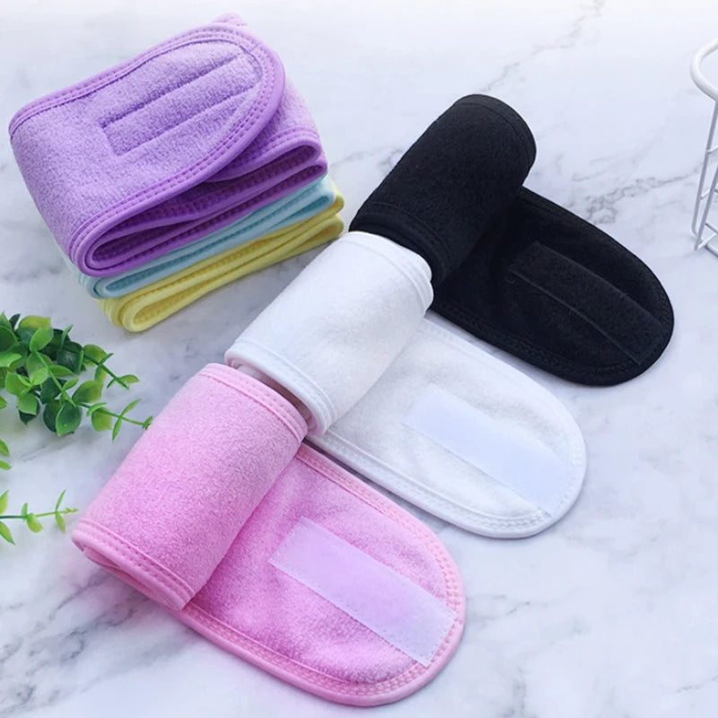 CowLost | head-bands-adjustable-wide-hairband-yoga-spa-bath-shower-makeup-wash-face |1