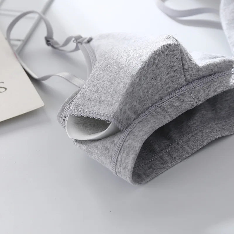 CowLost | product_id-wireless-cotton-push-up-v-neck-bra-for-women-solid-color-breathable |13