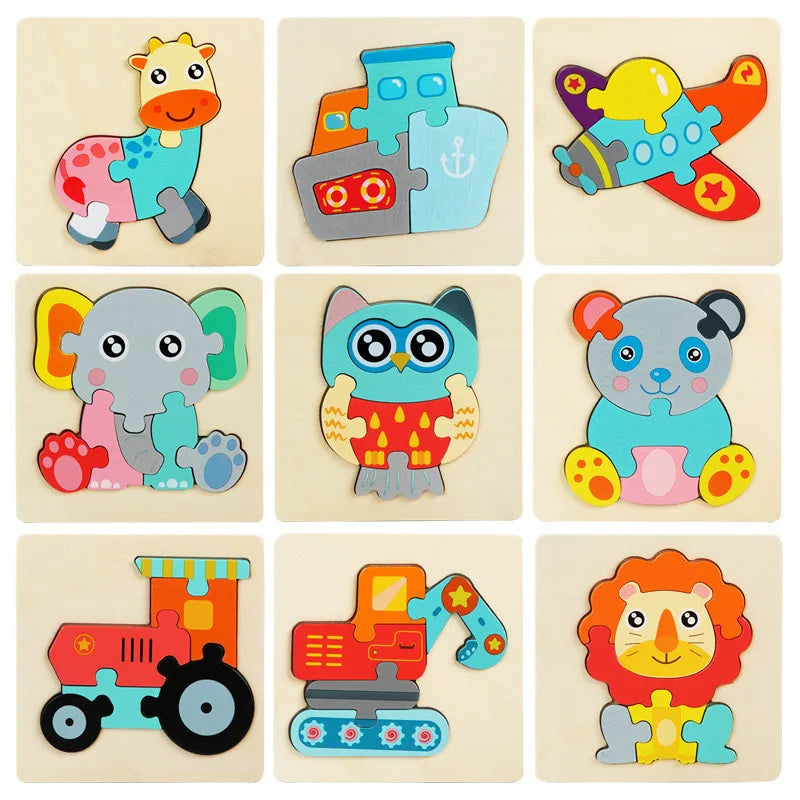 CowLost | fencing-barriers-kids-3d-wooden-cartoon-puzzle-toy-educational-gift |2